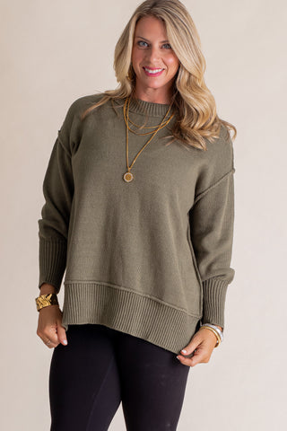 Quiet Whispers Round Neck Sweater *Final Sale*