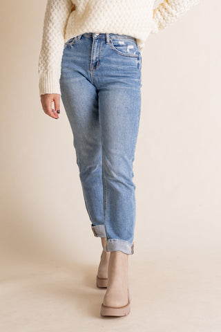 Just To See High Rise Straight Leg Jeans *Final Sale*