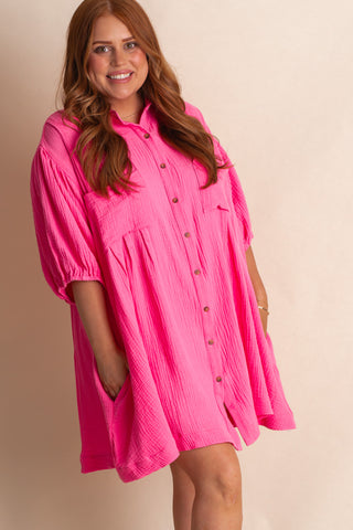 Love Too Much Button Down Tunic - CURVY *Final Sale*