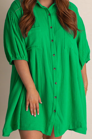 Love Too Much Button Down Tunic - CURVY *Final Sale*