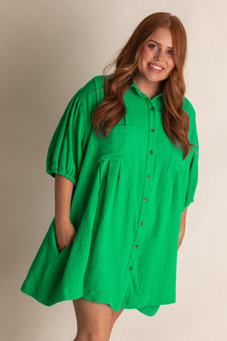 Love Too Much Button Down Tunic - CURVY *Final Sale*