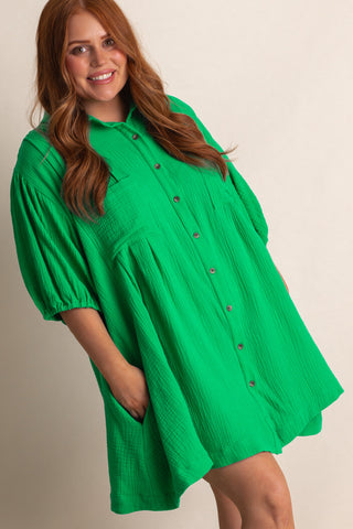 Love Too Much Button Down Tunic - CURVY *Final Sale*