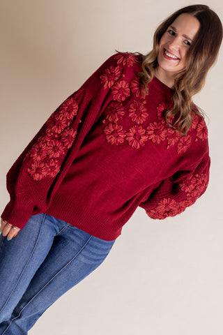 Soft Smiles Floral Sweater *Final Sale*