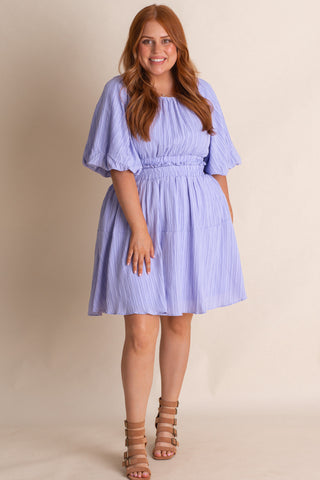 Clear The Air Puff Sleeve Dress *Final Sale*