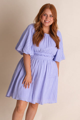 Clear The Air Puff Sleeve Dress *Final Sale*