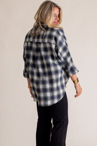 My Baby Flannel Button Down Top *Final Sale*