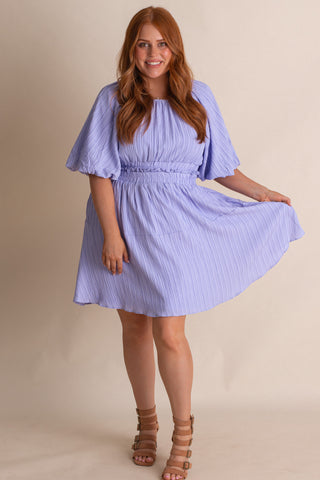 Clear The Air Puff Sleeve Dress *Final Sale*