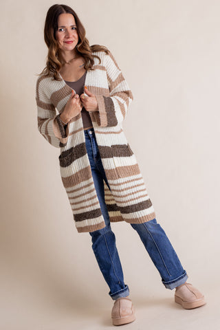 Seize The Moment Color Block Cardigan