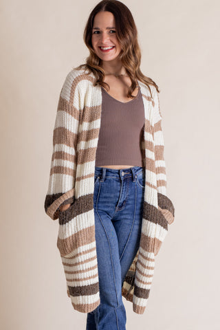 Seize The Moment Color Block Cardigan