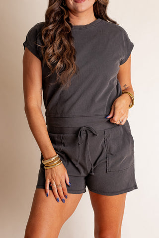 All The Better Dolman Sleeve Top and Shorts Set