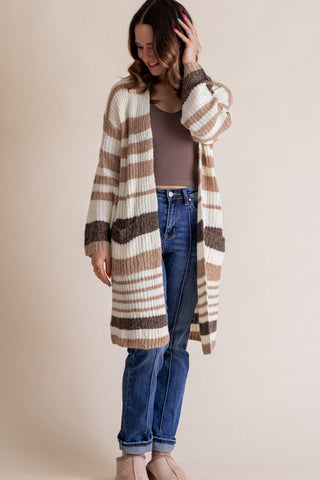 Seize The Moment Color Block Cardigan