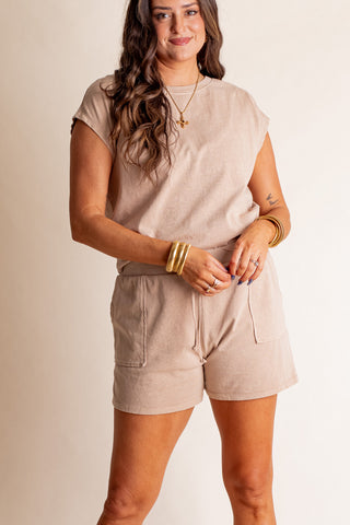 All The Better Dolman Sleeve Top and Shorts Set