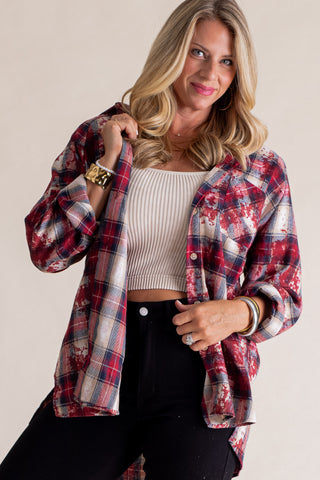 Settle In Button Down Flannel