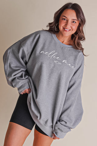 Nellie Mae Script Logo Sweatshirt