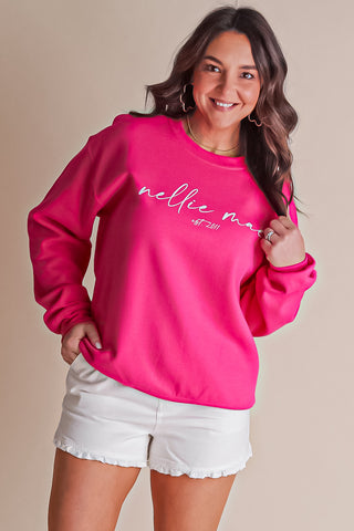 Nellie Mae Script Logo Sweatshirt