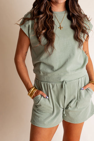 All The Better Dolman Sleeve Top and Shorts Set