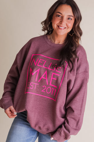 Nellie Mae Square Logo Sweatshirt *Final Sale*