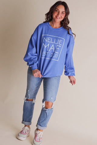 Nellie Mae Square Logo Sweatshirt *Final Sale*