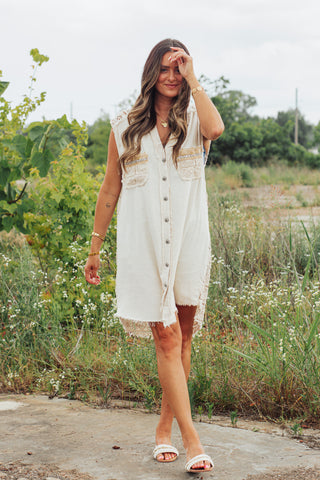 Essence Of Summer Button Down Duster *Final Sale*