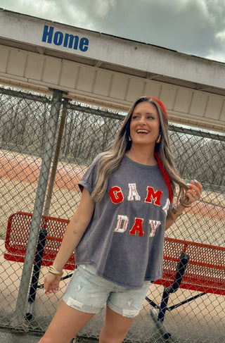 Game Day Vintage Washed Top