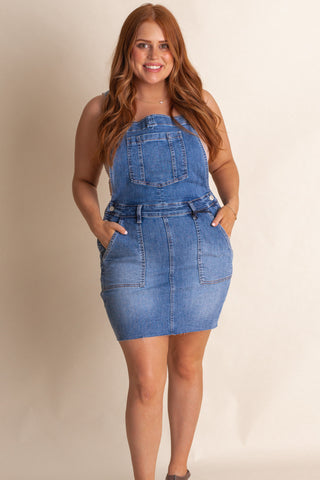 Linley High Waist Overall Dress *Final Sale*