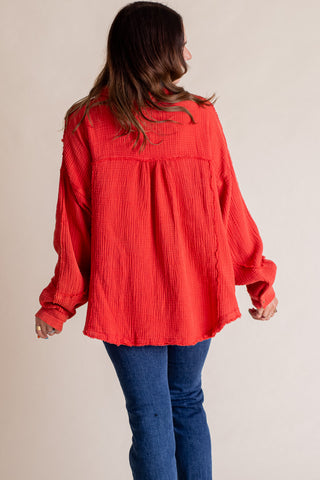 Ember Glow Button Down Top