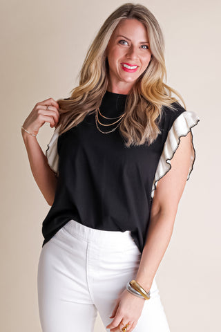 New and Exciting Ruffle Sleeve Top
