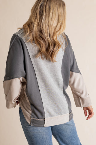 Closest Comfort Color Block Top