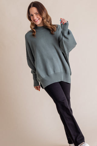 Slow Mornings Oversized Sweater