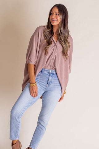 Seasons Change Button Down Top