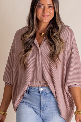 Seasons Change Button Down Top