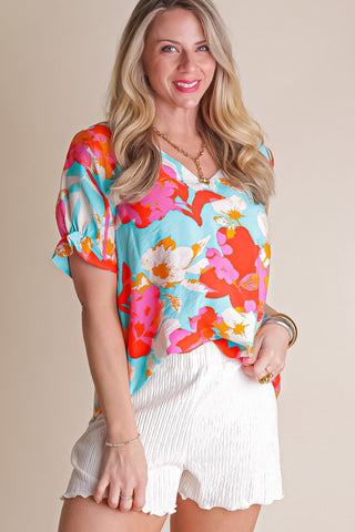 One Life To Love V Neck Top
