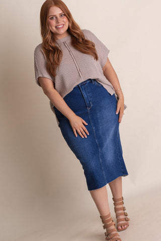 Charlotte High Waist Skirt - CURVY *Final Sale*