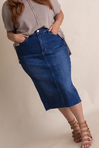 Charlotte High Waist Skirt - CURVY *Final Sale*