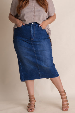 Charlotte High Waist Skirt - CURVY *Final Sale*