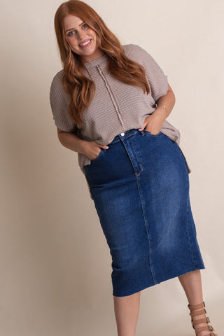 Charlotte High Waist Skirt - CURVY *Final Sale*