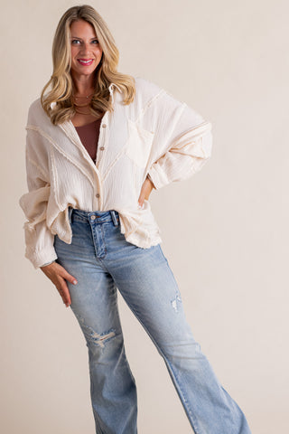 Ember Glow Button Down Top