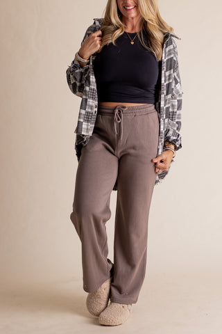 Basic Language Straight Leg Pants