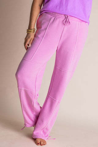 Lovely Chill High Rise Wide Leg Cinched Pants
