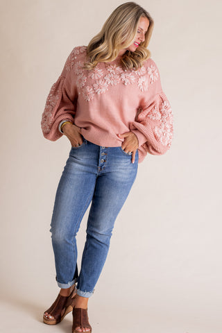 Soft Smiles Floral Sweater *Final Sale*