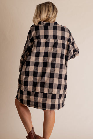 Longer Nights Plaid Button Down Flannel