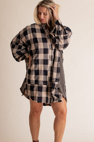 Longer Nights Plaid Button Down Flannel