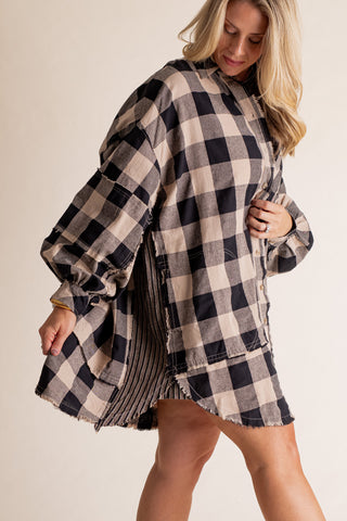 Longer Nights Plaid Button Down Flannel