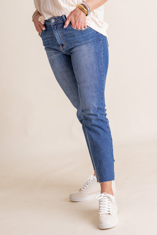 Rose High Rise Relaxed Skinnies