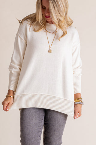 Quiet Whispers Round Neck Sweater *Final Sale*