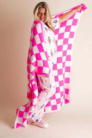 Movie Marathon Checkered Blanket