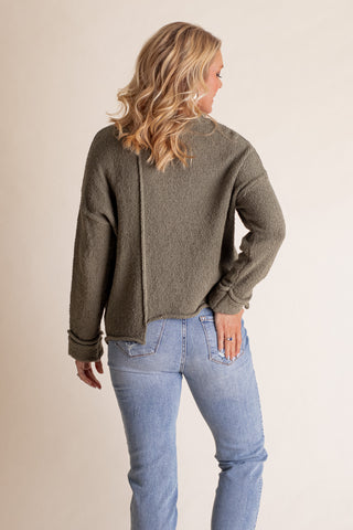 Catch My Breath Asymmetrical Sweater