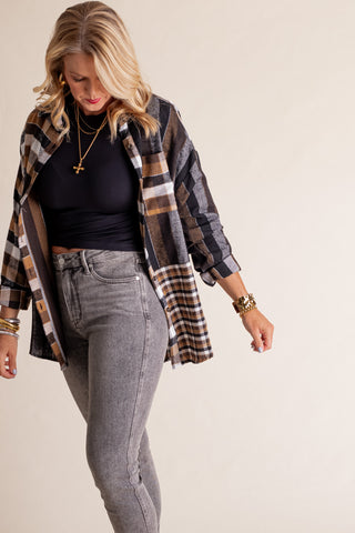 Fall Into Place Plaid Flannel