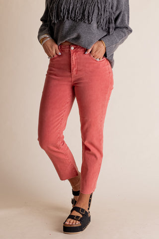 Nina High Rise Straight Leg Jeans