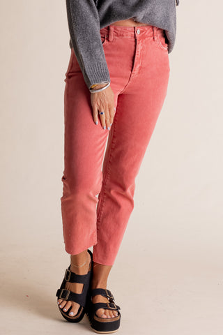 Nina High Rise Straight Leg Jeans